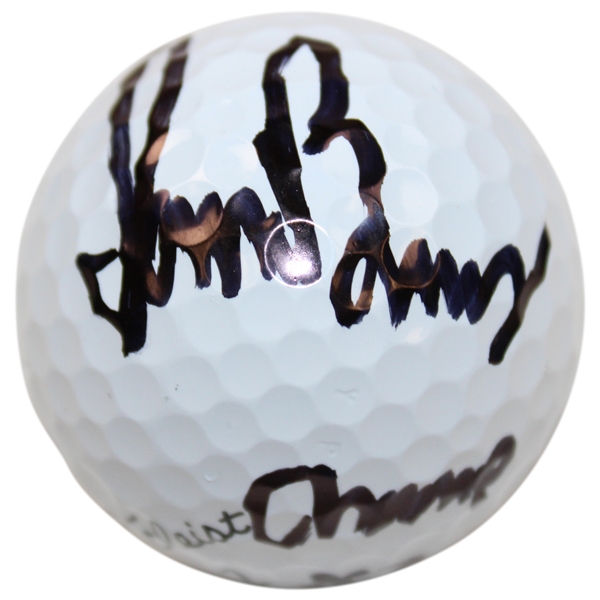 Sam Burns Signed Titleist Golf Ball with Champ x2 JSA ALOA