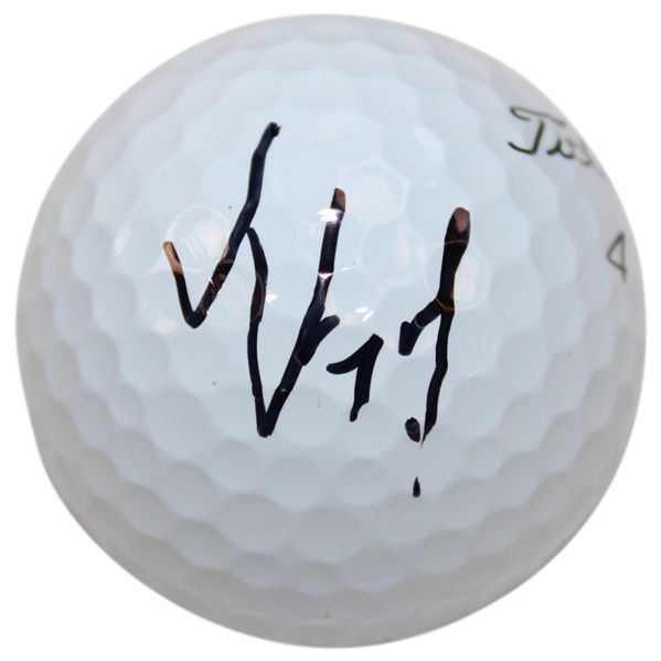 Tom Kim Signed Titleist Golf Ball JSA ALOA