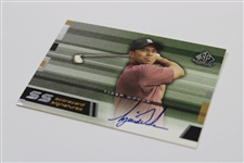 Tiger Woods Signed 2003 Upper Deck SP SS-TW10 Scorecard Signatures Golf Card