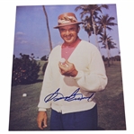 Sam Snead Signed Holding A Golf Ball Photo JSA ALOA