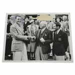 Wire Photo Donald Ross Presents Winner And Runner Up Awards To Vic Ghezzi And Paul Runyan