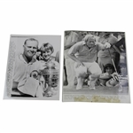 Two (2) Wire Photos From Jack Nicklaus Wins - 1963 & 1973 PGA Championships