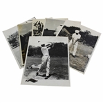Six (6) Set Up And Alignment Images Of Ben Hogan