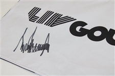 Donald Trump Signed LIV Golf Flag JSA FULL #XX97327