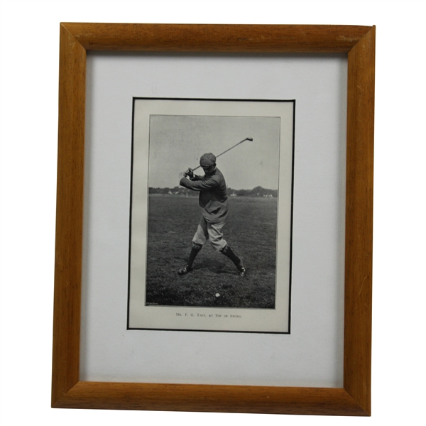 Late 1890s Swantype Sepia Photogravure of Frederick F.G. Tait - Framed