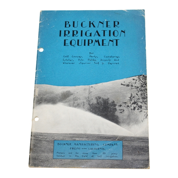 1933 Buckner Irrigation Equipment Booklet 1933 - Wendell Miller Collection
