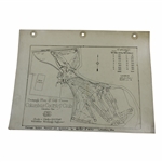 Early 1930s Columbus Country Club New Drainage System Map - Wendell Miller Collection