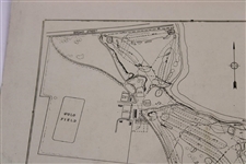 Early 1930's Columbus Country Club New Drainage System Map - Wendell Miller Collection