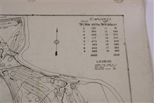 Early 1930's Columbus Country Club New Drainage System Map - Wendell Miller Collection