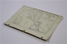 Early 1930's Columbus Country Club New Drainage System Map - Wendell Miller Collection
