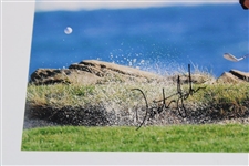 Dustin Johnson Signed Chip Out of Bunker 8x10 Photo JSA