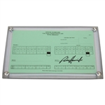 Winner Padraig Harrington Signed 2008 Open at Royal Birkdale Official Scorecard JSA ALOA