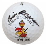 Bill Rogers Signed Titleist Royal St. Georges Logo Golf Ball with 1981 JSA ALOA