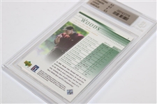 2001 Tiger Woods Upper Deck Rookie Card BGS #0001437278 NM-MT+ 8.5