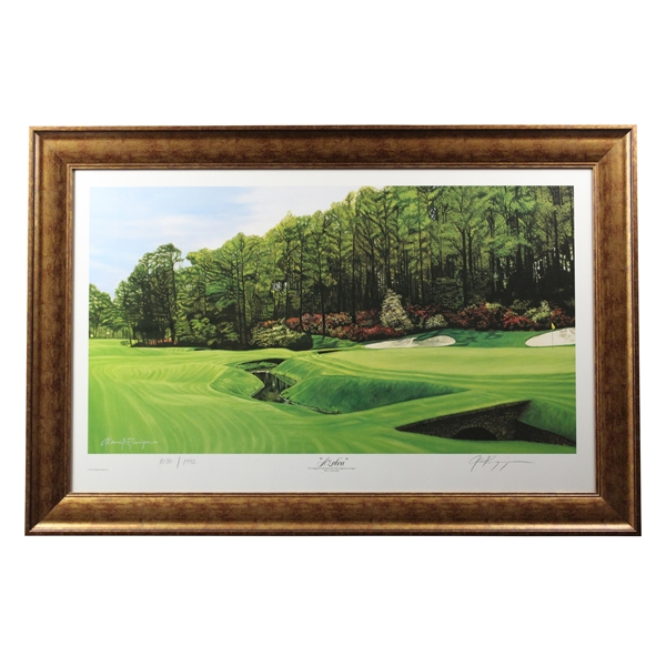 1992 Ltd Ed Augusta National Hole 13 Azalea Alan Zuniga Print 1030/1992 - Framed