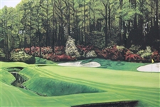 1992 Ltd Ed Augusta National Hole 13 'Azalea' Alan Zuniga Print 1030/1992 - Framed