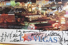 Multi-Signed 1993 Las Vegas Senior Classic Poster - Framed JSA ALOA