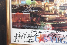 Multi-Signed 1993 Las Vegas Senior Classic Poster - Framed JSA ALOA