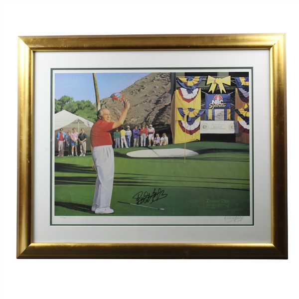 Bob Hope Signed Ltd Ed Bob Hope Chrysler Classic Danny Day Print 103/300 - Framed JSA ALOA