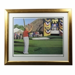 Bob Hope Signed Ltd Ed Bob Hope Chrysler Classic Danny Day Print 103/300 - Framed JSA ALOA