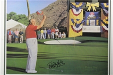 Bob Hope Signed Ltd Ed 'Bob Hope Chrysler Classic' Danny Day Print 103/300 - Framed JSA ALOA