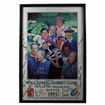 Multi-Signed 1993 Doug Sanders Celebrity Classic Poster - Framed JSA ALOA