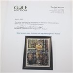 Gene Sarazen Major Victories Golf Bags Painting Print - Framed