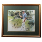 Gary Player Signed Mary Kenyon Framed Print - Personalized to Doug Sanders JSA ALOA