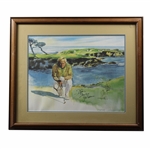 Jack Nicklaus Signed Mary Kenyon Framed Print - Personalized to Doug Sanders JSA ALOA