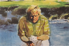 Jack Nicklaus Signed Mary Kenyon Framed Print - Personalized to Doug Sanders JSA ALOA