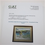 Jack Nicklaus Signed Mary Kenyon Framed Print - Personalized to Doug Sanders JSA ALOA