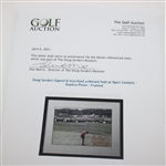 Doug Sanders Signed & Inscribed w/Missed Putt at Open Content - Replica Photo - Framed JSA ALOA