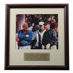 Palmer, Nicklaus & Woods at 1996 Masters Photo Display - Framed