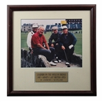 Palmer, Nicklaus, Watson & Floyd Legends on the Swilken Bridge Display Photo - Framed