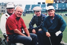 Palmer, Nicklaus, Watson & Floyd 'Legends on the Swilken Bridge' Display Photo - Framed