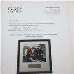Palmer, Nicklaus, Watson & Floyd 'Legends on the Swilken Bridge' Display Photo - Framed