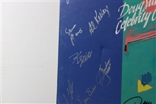 Multi-Signed 1988 Doug Sanders Kingwood Celebrity Classic Matted Poster JSA ALOA