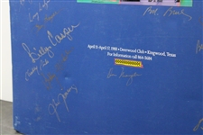 Multi-Signed 1988 Doug Sanders Kingwood Celebrity Classic Matted Poster JSA ALOA