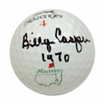 Billy Casper Signed Slazenger Masters Logo Golf Ball with 1970 JSA ALOA