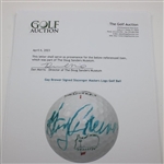 Gay Brewer Signed Slazenger Masters Logo Golf Ball JSA ALOA