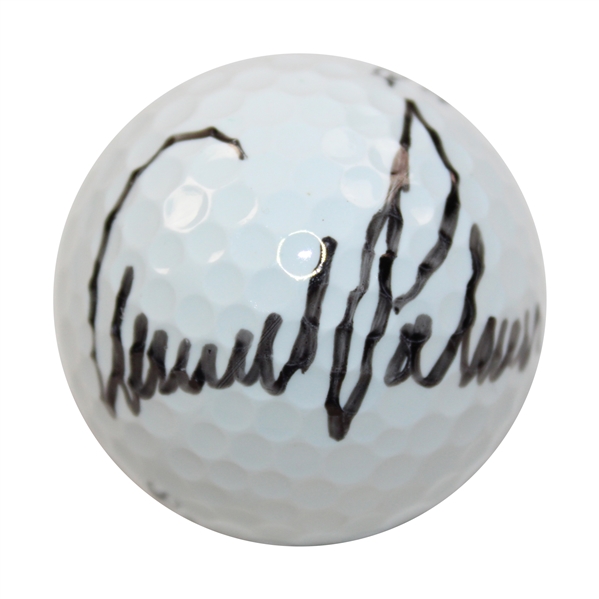 Arnold Palmer Signed Slazenger Masters Logo Golf Ball JSA ALOA