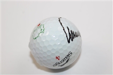 Arnold Palmer Signed Slazenger Masters Logo Golf Ball JSA ALOA