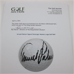 Arnold Palmer Signed Slazenger Masters Logo Golf Ball JSA ALOA