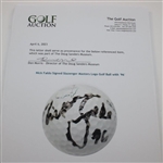 Nick Faldo Signed Slazenger Masters Logo Golf Ball with '96' JSA ALOA