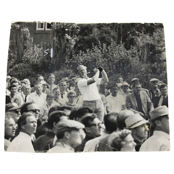 Jack Nicklaus 1967 Open Championship at Hoylake Driving Wire Photo