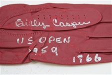 Fleck, Littler, Casper & Five (5) other US Open Champions Signed Golf Gloves JSA ALOA