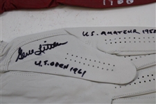 Fleck, Littler, Casper & Five (5) other US Open Champions Signed Golf Gloves JSA ALOA