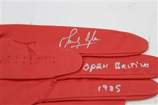 Nagle, Thomson, Lyle & Five (5) other The Open Winners Signed Gloves JSA ALOA