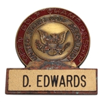 1987 US Open at Olympic Club Contestant Badge - Danny Edwards