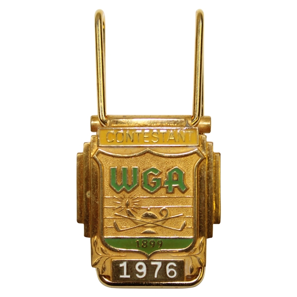 1976 Western Golf Assoc. (WGA) at Butler National GC Contestant Badge/Clip - Danny Edwards